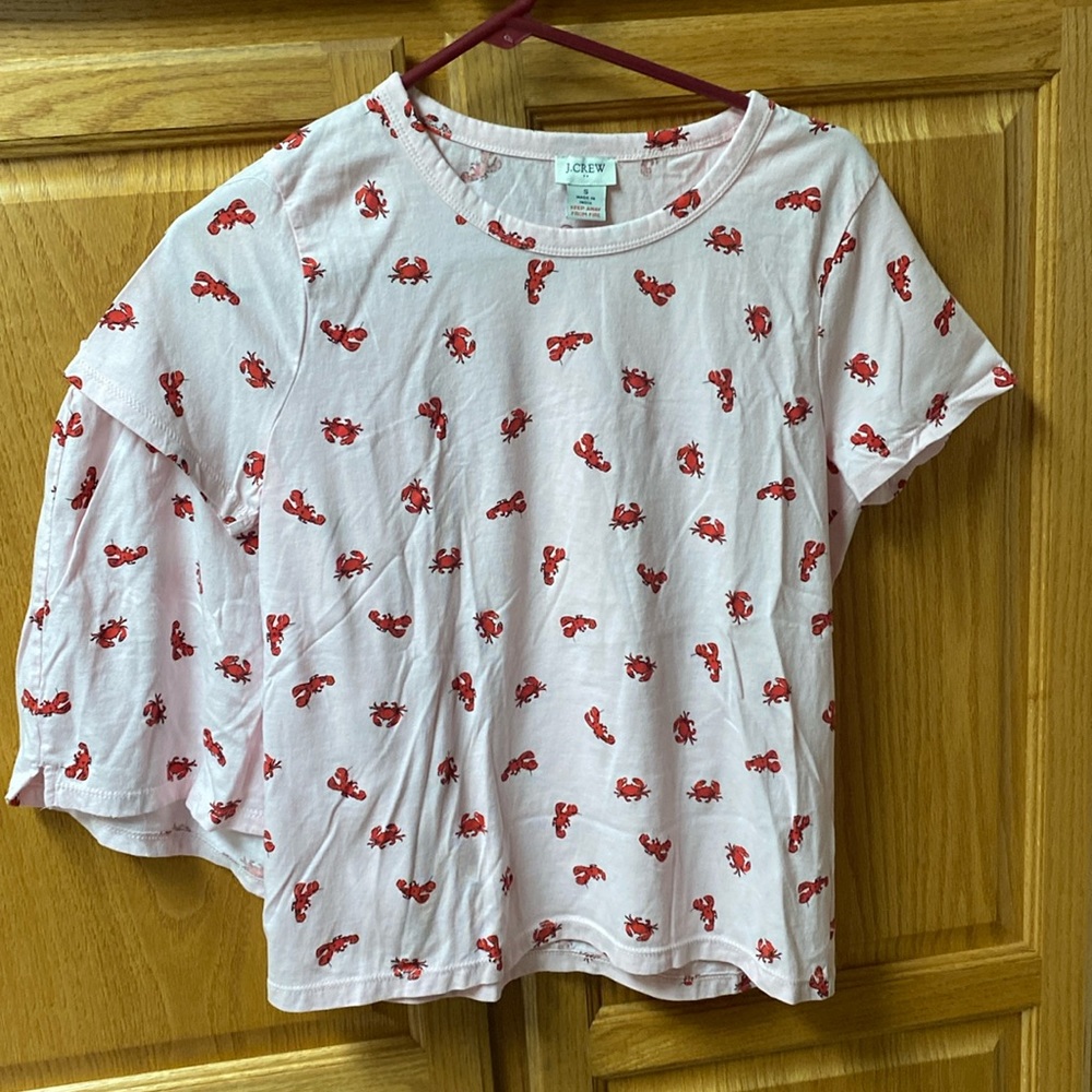 J crew ladies lobster pajama set size small excellent condition